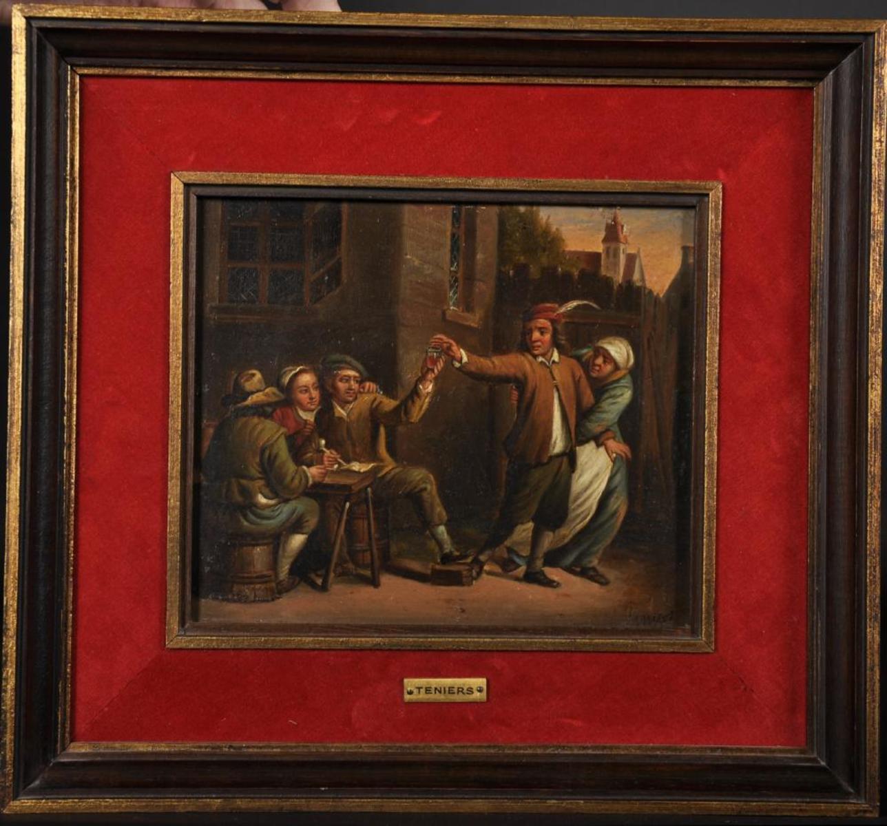 Figures outside a Tavern