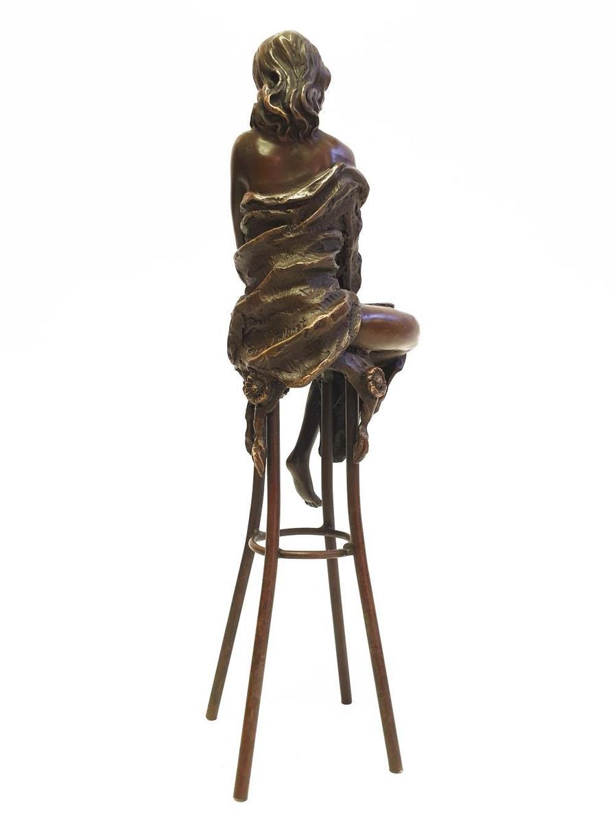 A Lady On Stool