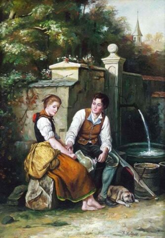 Romanze am Brunnen