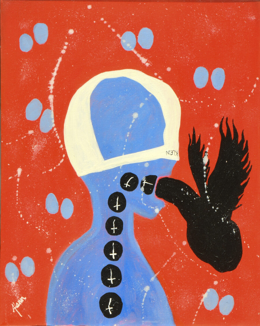 Kyrie Eleison (left side of the triptych) (comes with wooden frame)