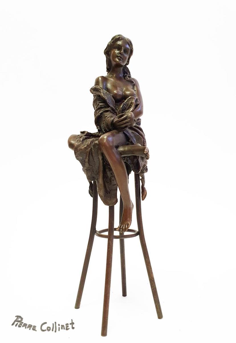 A Lady On Stool