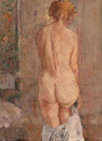 Sensual Painting Of A Red Haired Girl