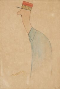 Caricature of Charles de Gaulle