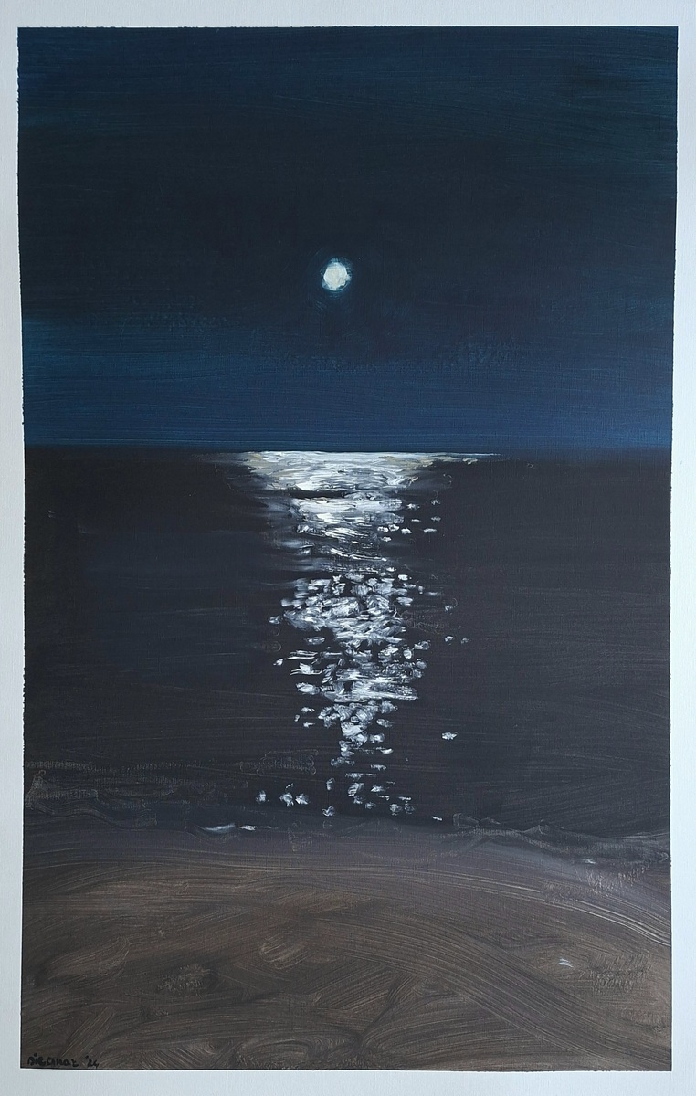 Maanlicht op het water